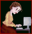женщина у компьютера